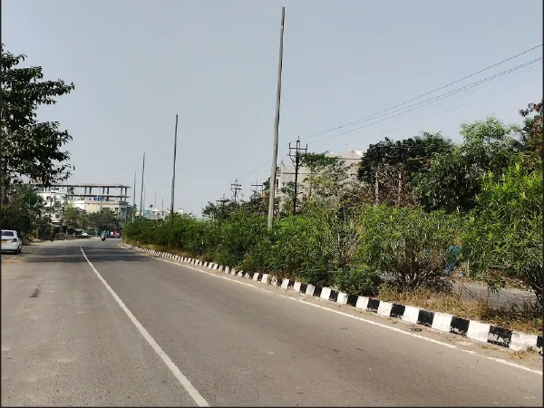ঝলমলে কল্যাণী শহরে প্রবেশের মূল রাস্তা বছরের পর বছর রাতে অন্ধকারে