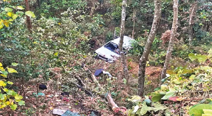 মিরিকে পাহাড়ি রাস্তা পেরতে গিয়ে গভীর খাদে গাড়ি, মৃত ১
