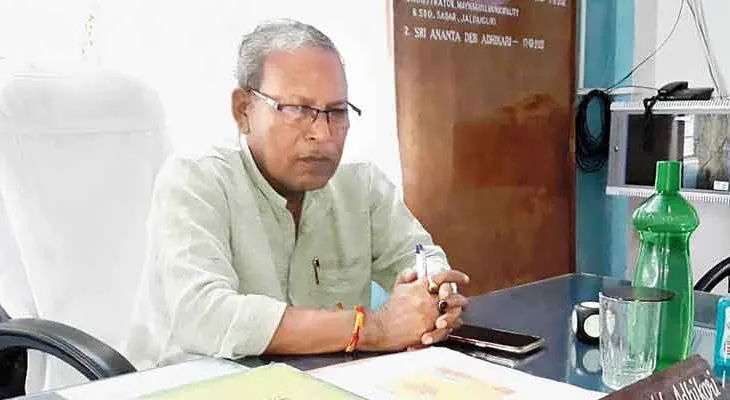 ময়নাগুড়ি পুরসভার চেয়ারম্যান পদে থাকতে চান না অনন্তদেব অধিকারী