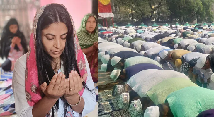 রাজ্যজুড়ে সাড়ম্বরে পালিত ঈদ, শুভেচ্ছা বিনিময়