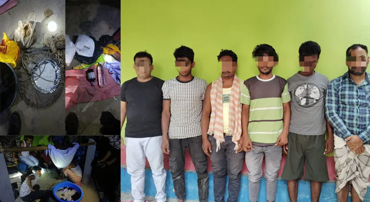 কোচবিহারের শীতলকুচিতে মাদক তৈরির বিপুল সামগ্রী উদ্ধার করল পুলিস, আটক ৬