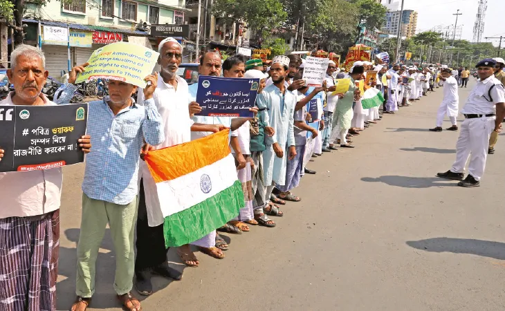 নয়া ওয়াকফ আইনের বিরুদ্ধে  রাজ্যজুড়ে আন্দোলন অব্যাহত