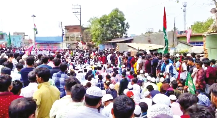 প্রতিবাদ কর্মসূচিকে ঘিরে বড়ঞায় উত্তেজনা