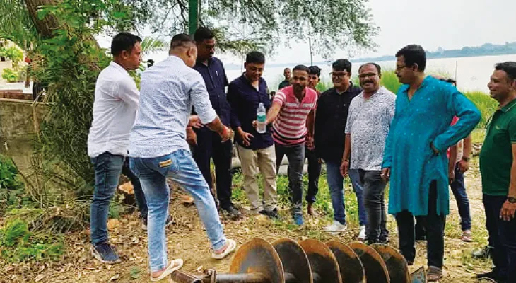 হালিশহরে বাড়ি বাড়ি পৌঁছে যাবে পরিস্রুত পানীয় জল, ইনটেক পয়েন্টের কাজ শুরু