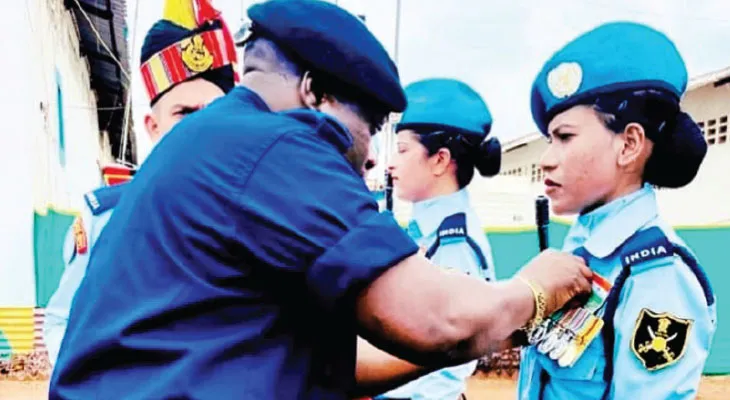 রাষ্ট্রসঙ্ঘের ‘পিস কিপিং মেডেল’ পেলেন সাগরের কাকলি মান্না
