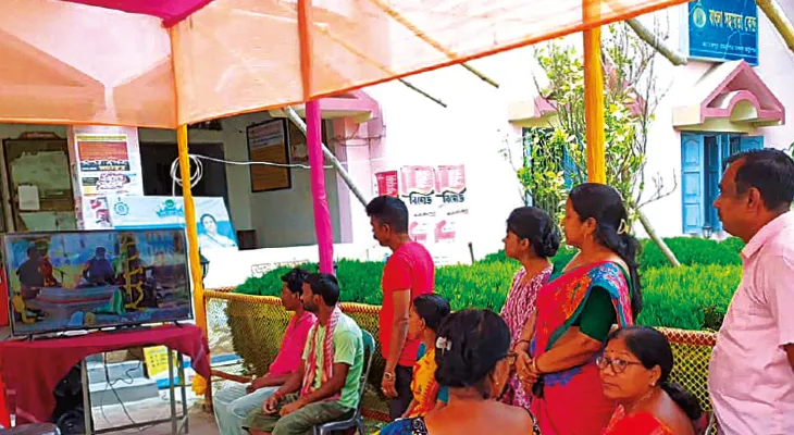 প্যান্ডেলে দীঘার মন্দির উদ্বোধন টিভিতে দেখাল সিপিএম বোর্ড!
