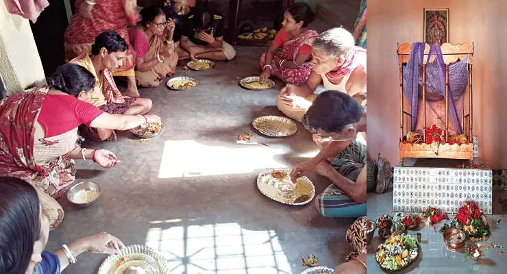 ভরতপুরের সরকারপাড়া গ্রামে পূজিত হয় না মাটির প্রতিমা, বৈশাখ মাসের প্রতি শনিবার কুলদেবতার মন্দিরে অন্নভোগ গ্রহণ করেন গ্রামবাসীরা