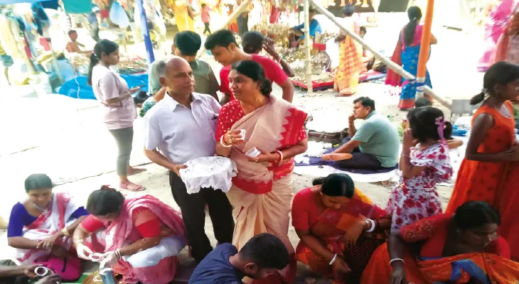 বর্গি হামলা ঠেকানো খড়্গ হস্তে  সিদ্ধেশ্বরী কালীর পুজো বেতাইয়ে