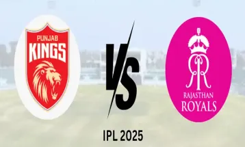 আইপিএল: ১৩ রানে আউট পরাগ, রাজস্থান ১৪৪/৪ (১৩.২ ওভার), টার্গেট ২২০