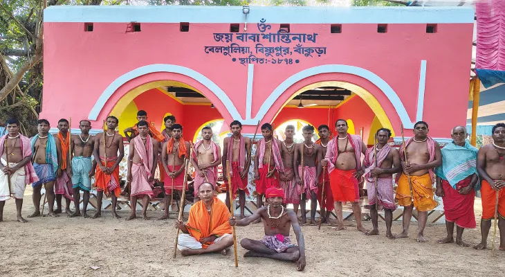 বিষ্ণুপুরের বেলশুলিয়ায় বাবা শান্তিনাথ শিবের গাজন ঘিরে উন্মাদনা স্থানীয়দের