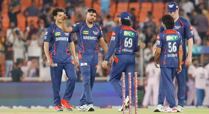 গুজরাতকে ৩৩ রানে হারাল লখনউ