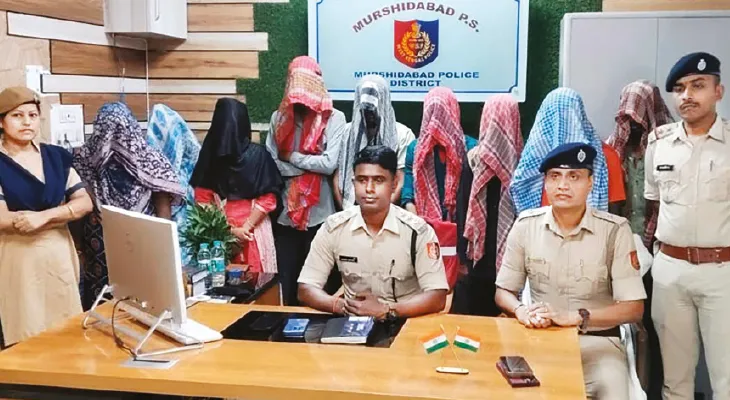 মুর্শিদাবাদে ৮ বাংলাদেশি, ভারতীয় দালাল গ্রেপ্তার