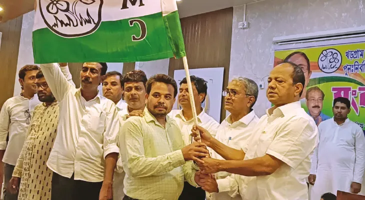 কড়া পুলিসি নিরাপত্তায় কংগ্রেস ও তৃণমূলের সভা