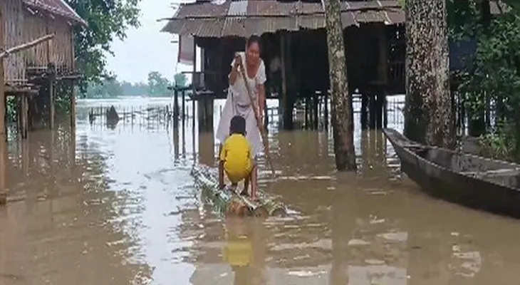 ত্রিপুরা-মেঘালয়ে উন্নতি, বন্যা পরিস্থিতির অবনতি অসমে