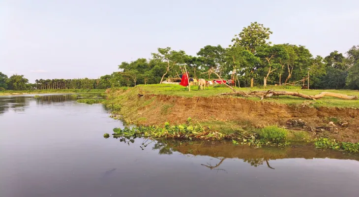 মাথাভাঙার উত্তর পচাগড় গ্রামে সুটুঙ্গা নদীতে ব্যাপক ভাঙন