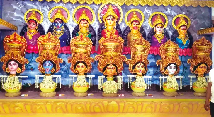 খড়্গপুরে সাতমাতার পুজো ঘিরে উন্মাদনা