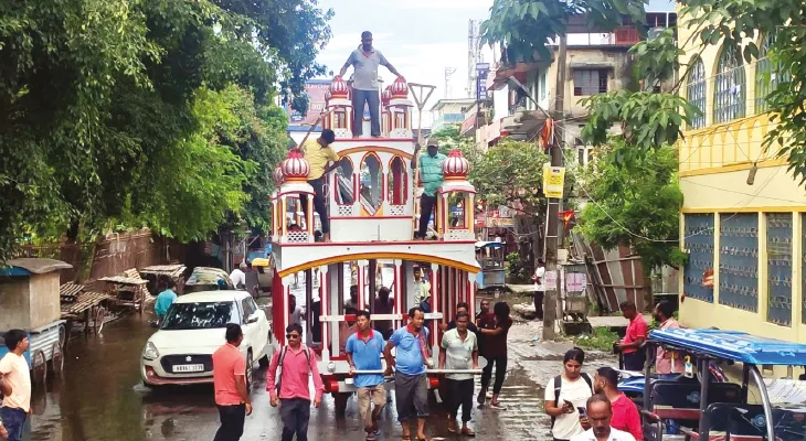 মদনমোহন মন্দিরে এল নতুন রথ