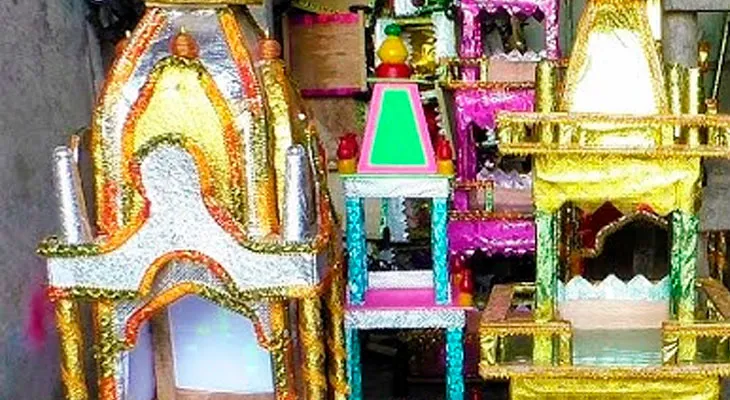 মেদিনীপুরে ছোট্ট রথ টানতে আগ্রহ বাড়ছে কচিকাঁচাদের, খুশি বিক্রেতারাও