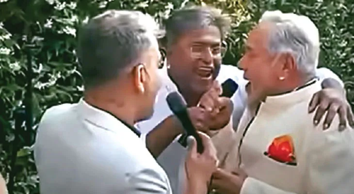 লন্ডনে পার্টি, গলা জড়িয়ে গান ‘পলাতক’ বিজয়-ললিতের