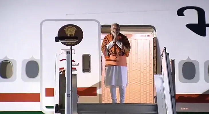 আর্জেন্তিনায় পৌঁছলেন ভারতের প্রধানমন্ত্রী নরেন্দ্র মোদি
