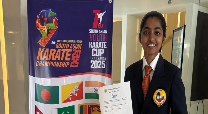 আন্তর্জাতিক ক্যারাটে চ্যাম্পিয়নশিপের বিচারক হলেন আলিপুরদুয়ারের সপ্তপর্ণী