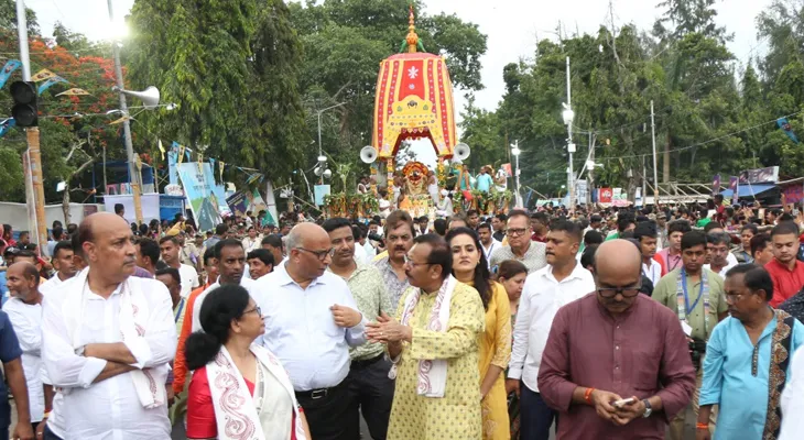 উল্টোরথেও দীঘায় জনজোয়ার, মাসির বাড়ি থেকে মন্দিরে ফিরলেন জগন্নাথ