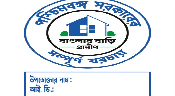 কাজ শেষে ‘বাংলার বাড়ি’র বিশেষ লোগো বসাতে হবে