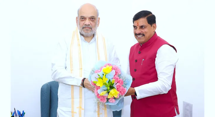 দিল্লিতে কেন্দ্রীয় স্বরাষ্ট্রমন্ত্রী অমিত শাহের বাসভবনে গেলেন মধ্যপ্রদেশের মুখ্যমন্ত্রী মোহন যাদব