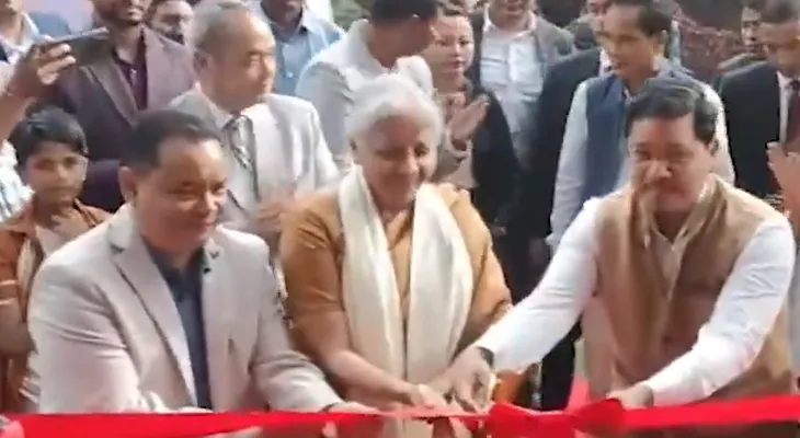 শিলংয়ে শপিং কমপ্লেক্সের উদ্বোধন করলেন কেন্দ্রীয় অর্থমন্ত্রী নির্মলা সীতারমন