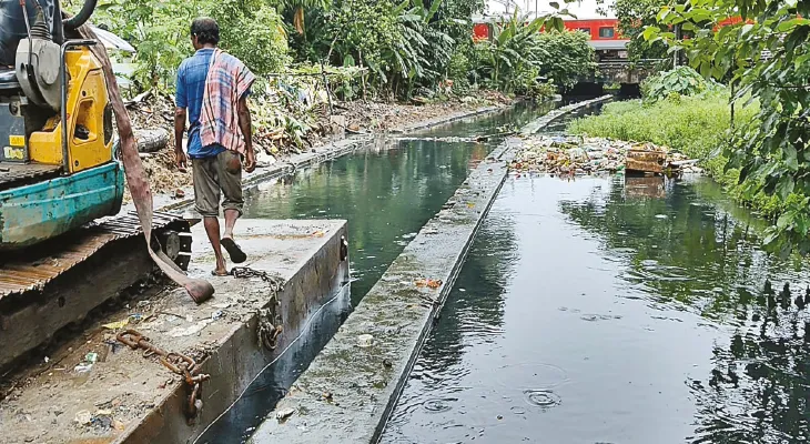 ছয়ের দশকের ডাবল ব্যারেল চ্যানেল সাফাই এবার জল-যন্ত্রণা থেকে মিলবে মুক্তি