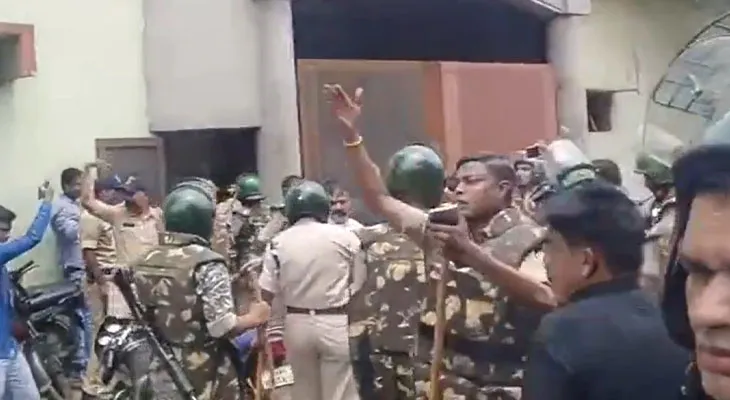 ভোপাল-ইন্দোর হাইওয়ের খাণ্ডওয়া বাইপাসে অবরোধ করণি সেনার, অকুস্থলে পুলিস