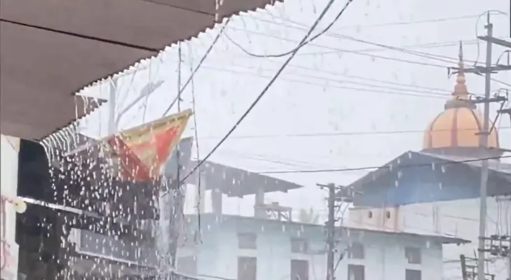 অসমের ডিব্রুগড়ে ভারী বৃষ্টি