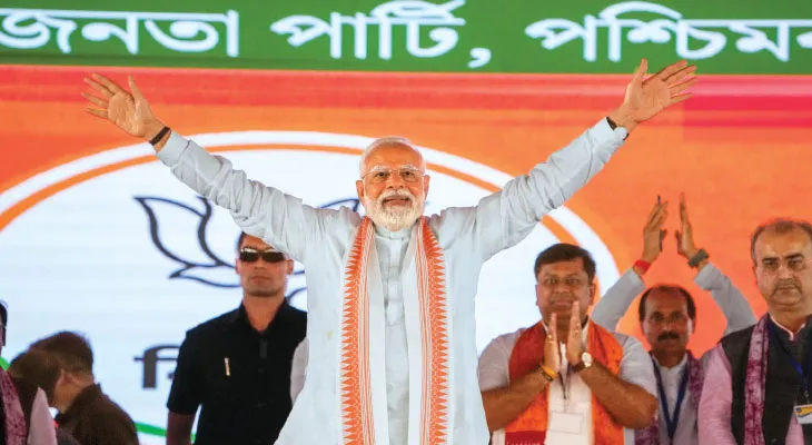 প্রচারে গিয়ে সব রাজ্যকেই ‘এক নম্বর’ করার দাবি, মোদির বিকাশ-প্রতিশ্রুতি এবার বাংলায়! পাল্টা তোপ তৃণমূলের
