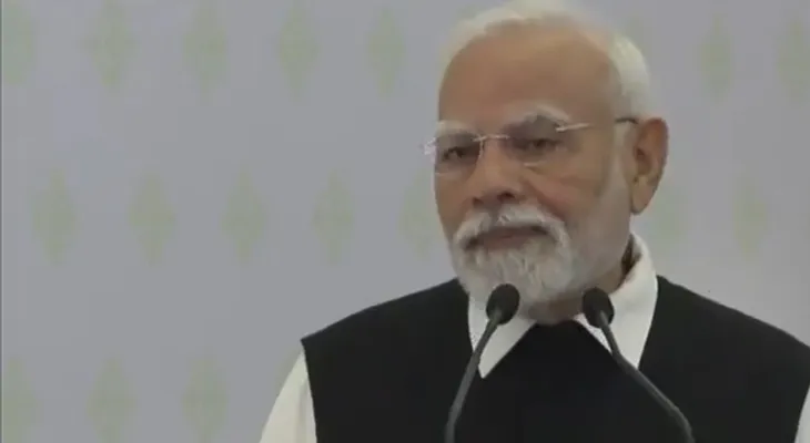 মালদ্বীপের মালেতে বক্তব্য রাখছেন প্রধানমন্ত্রী নরেন্দ্র মোদি
