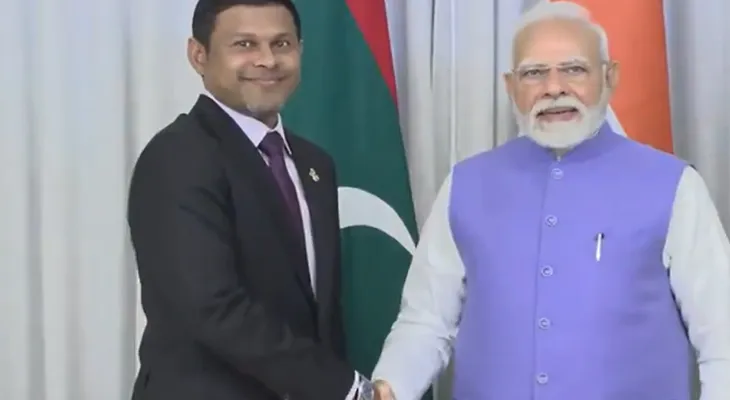 মালদ্বীপের ভাইস প্রেসিডেন্টের সঙ্গে দেখা করলেন প্রধানমন্ত্রী নরেন্দ্র মোদি