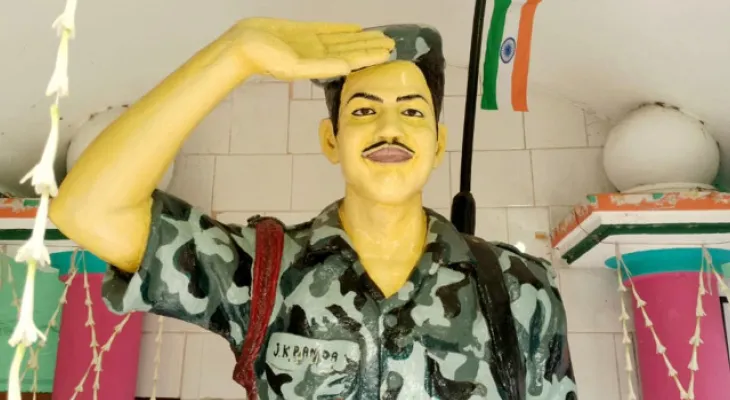 শহিদ জয়কৃষ্ণ পন্ডার মূর্তির নীচেই উদযাপিত হল কার্গিল বিজয় দিবস