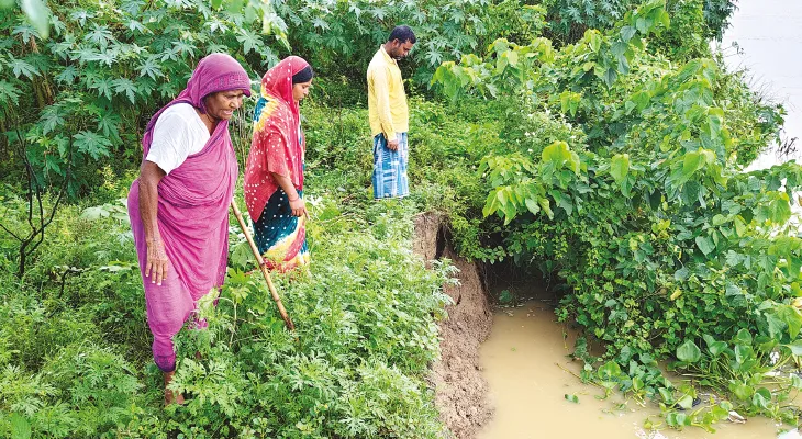 নবদ্বীপের গদখালি মালিতাপাড়া, পাড় ভাঙছে ভাগীরথী