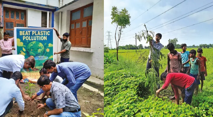 একমাসে দেড় হাজার বৃক্ষরোপণ সাগরদিঘির গাছপাগল যুবকের