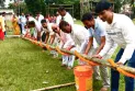 ওয়েস্ট আনন্দনগর ইয়ুথ ক্লাবের দুর্গাপুজোর থিম ‘প্রকৃতির সঙ্গে’, বিভিন্ন শস্য দিয়ে হচ্ছে মণ্ডপ