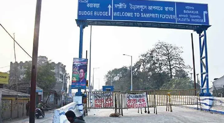 পাঁচ মাস পরও শেষ হল না সম্প্রীতি উড়ালপুলের সংস্কার, মহেশতলায় ক্ষোভ