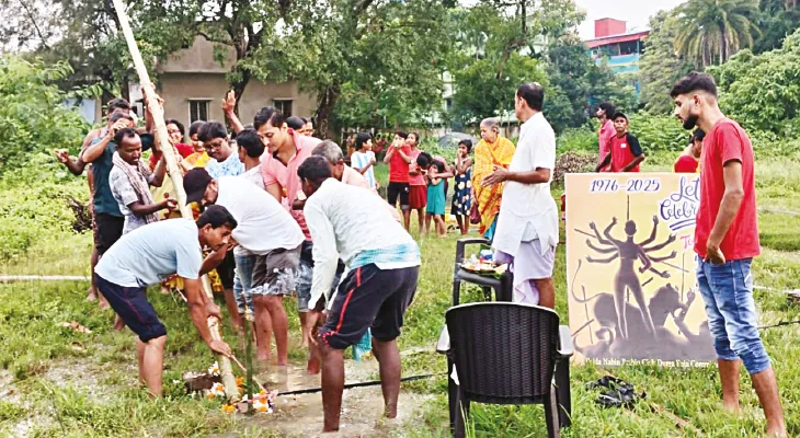 মণ্ডপে একটুকরো রাজস্থান ফুটিয়ে তুলবে ‘বেলদা নবীন প্রবীণ ক্লাব’
