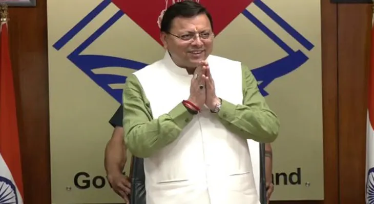 ক্যাবিনেটের বৈঠকে উত্তরাখণ্ডের মুখ্যমন্ত্রী পুস্কর সিং ধামি