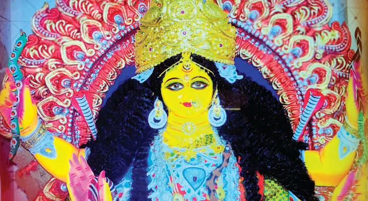 নবদ্বীপ-মাথাপুর রোড: ওপার বাংলার ঐতিহ্য বহন করে মনসা পুজো হয়ে থাকে দত্ত বাড়িতে