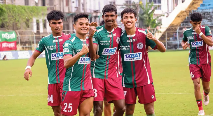 শিবমের হ্যাটট্রিকে জয়ে ফিরল মোহন বাগান