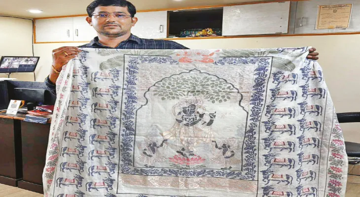 বাংলার জামদানিতে শ্রীকৃষ্ণের লীলাচিত্র দেড় কোটি টাকার বরাত মার্কিন প্রবাসীদের
