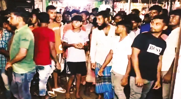 দেগঙ্গায় প্রতিবাদীদের মিথ্যা মামলায় ফাঁসানোর চেষ্টা, টাকি রোড অবরোধ
