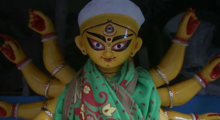 পুজো উদ্যোক্তাদের নিয়ে ১৪ই আগমনী শোভাযাত্রা বারাকপুরে