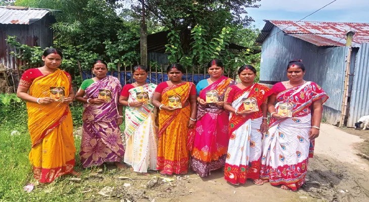 ১৫ বছর ধরে মায়ের আরাধনা রেলগেট নলডুবি শিশু সঙ্ঘ মহিলা কমিটির