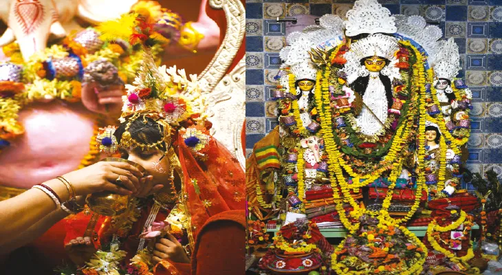 সালকিয়ায় চক্রবর্তী বাড়ি আসার আগে মা ভবতারিণীর মুখোমুখী হন দেবী দুর্গা