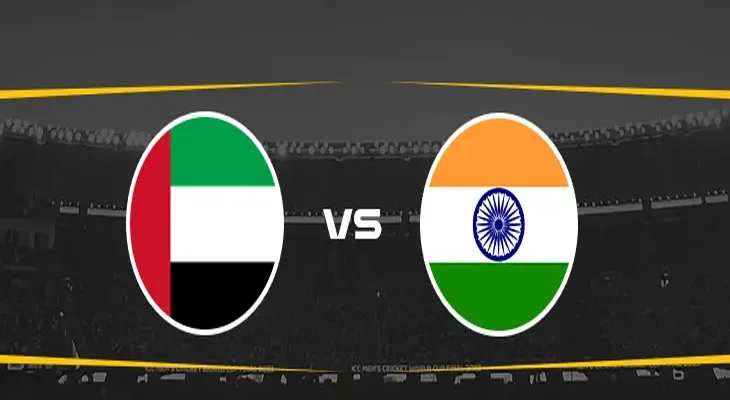 এশিয়া কাপ: ২২ রানে আউট শারাফু, আরব আমিরশাহি ২৬/১ (৩.৪ ওভার), বিপক্ষ ভারত